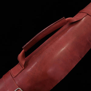 Leather Knife Roll Long Lasteing Leather 4 Colors 4P (Bordeaux/Brown/Navy/Black)