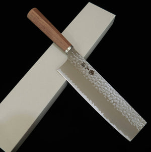 MIURA nakiri VG10 martelé, manche en noyer (180 mm)