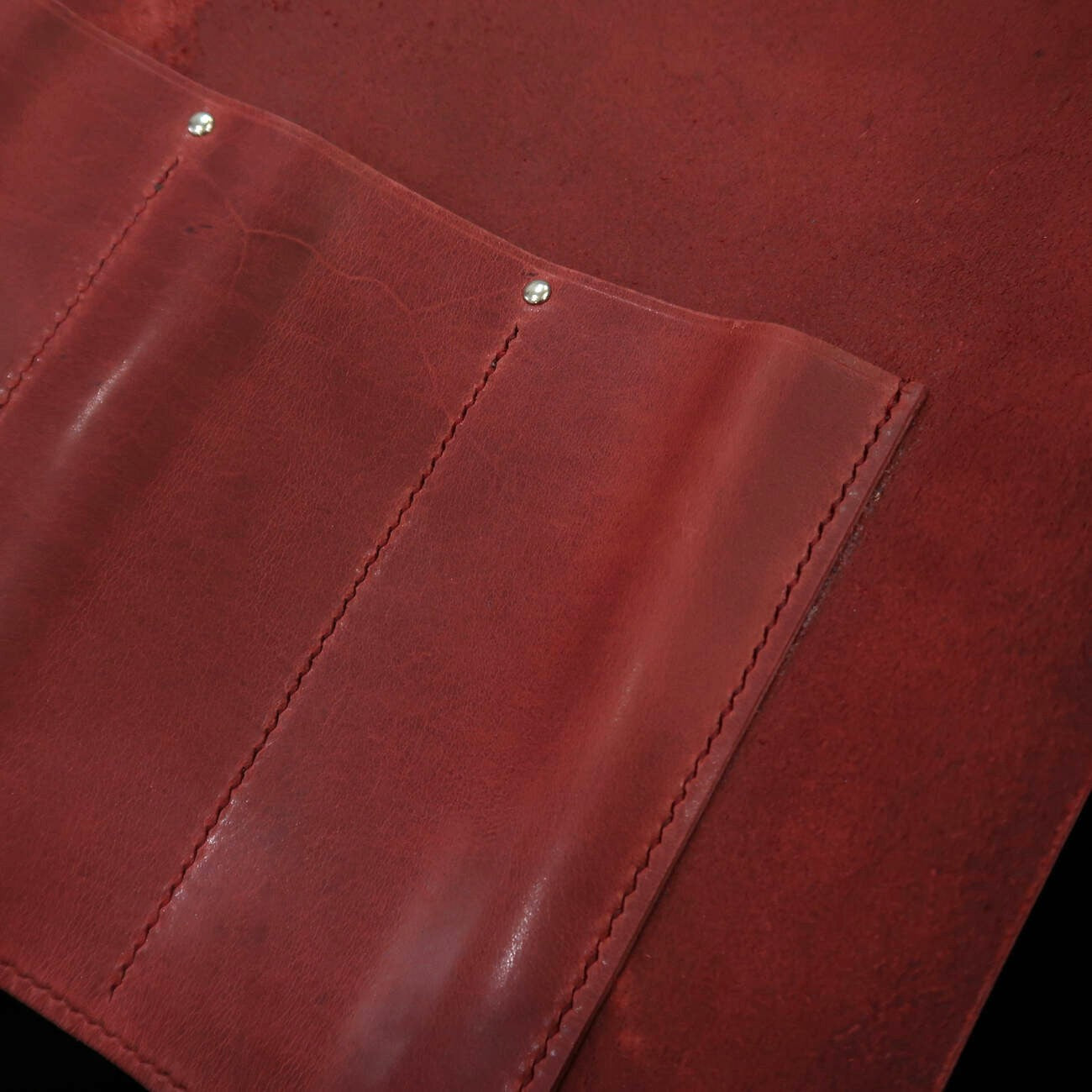 Rolo de facas em couro Long Lasting Leather com 4 opções de cores (Bordeaux/Marrom/Marinho/Preto)