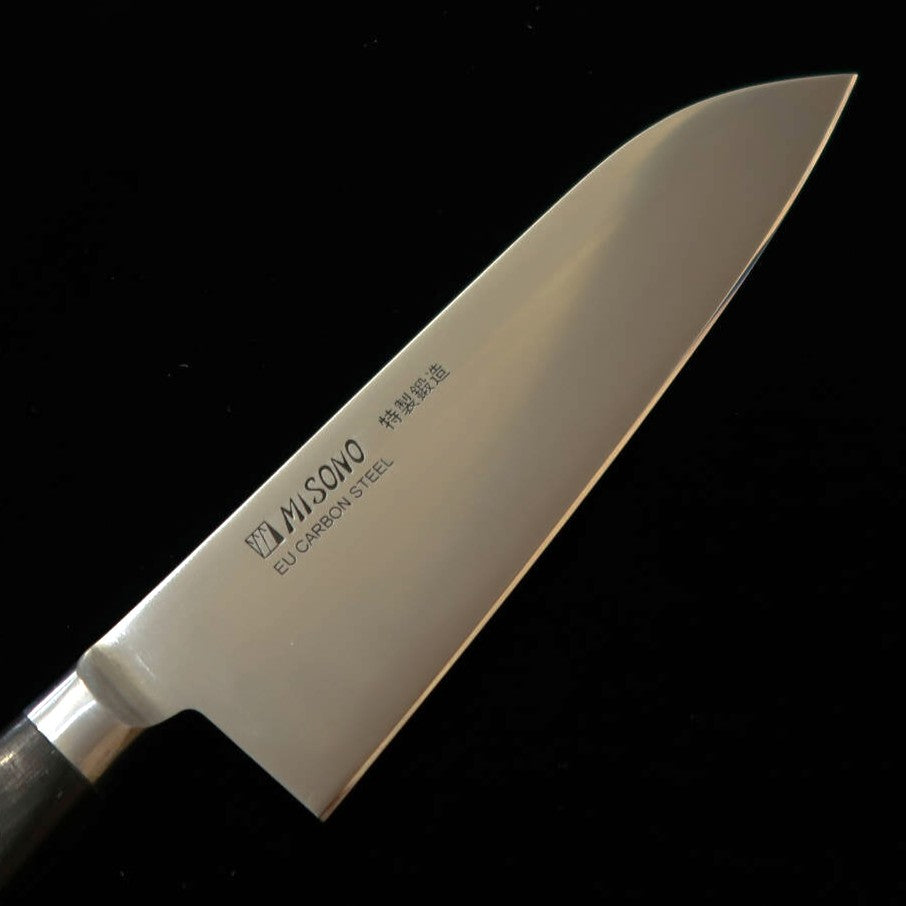 MISONO Stantoku, EU Carbon Steel Series, Black Pakkawood Handle (180mm)