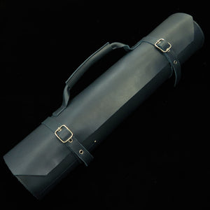 Leather Knife Roll Long Lasteing Leather 4 Colors 4P (Bordeaux/Brown/Navy/Black)
