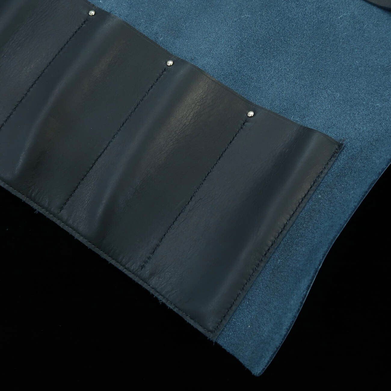 Rolo de facas em couro Long Lasting Leather com 4 opções de cores (Bordeaux/Marrom/Marinho/Preto)