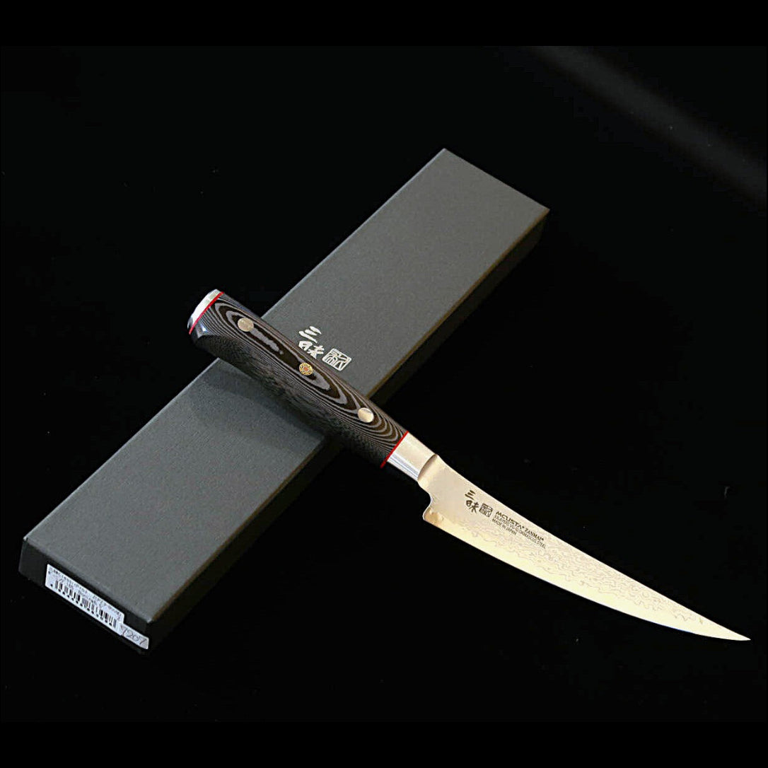 [Novo padrão] MCUSTA ZANMAI Zanmai Classic Pro 3 Damasco Zebra – Boning (165 mm)