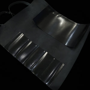 Leather Knife Roll Long Lasteing Leather 4 Colors 4P (Bordeaux/Brown/Navy/Black)