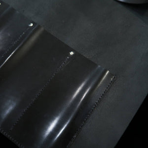 Leather Knife Roll Long Lasteing Leather 4 Colors 4P (Bordeaux/Brown/Navy/Black)