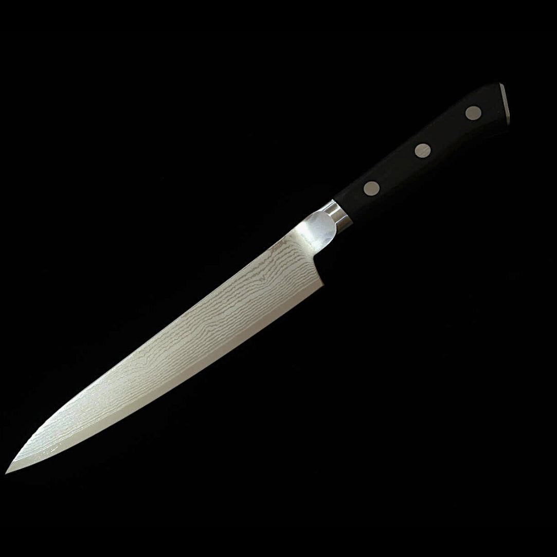 【Novo clássico】Zanmai MCUSTA ZANMAI Classic 3 Damasco Petty Preto (110/150 mm)