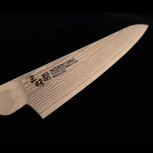 【Novo clássico】Zanmai MCUSTA ZANMAI Classic 3 Damasco Petty Preto (110/150 mm)