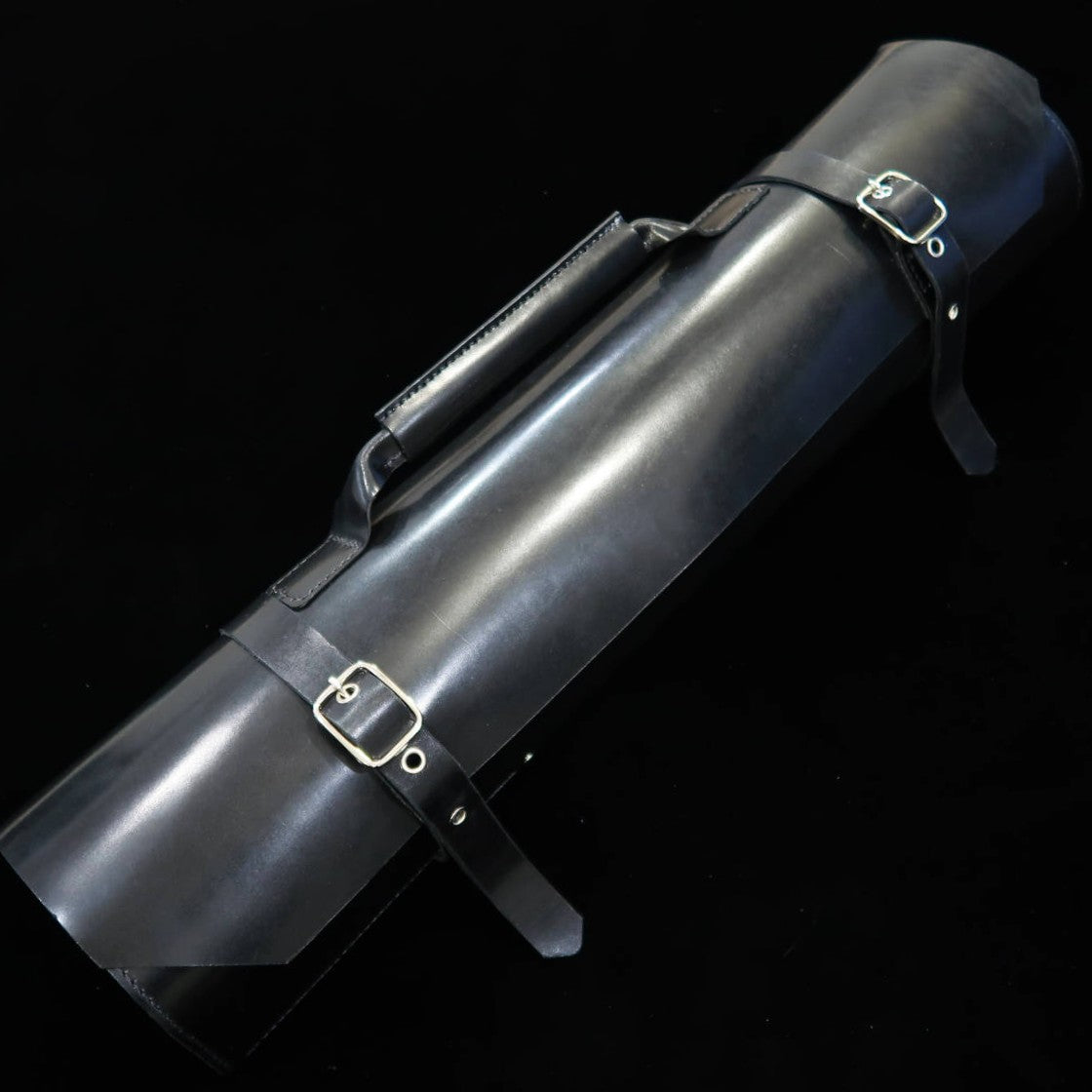 Leather Knife Roll Long Lasteing Leather 4 Colors 4P (Bordeaux/Brown/Navy/Black)