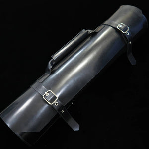 Leather Knife Roll Long Lasteing Leather 4 Colors 4P (Bordeaux/Brown/Navy/Black)