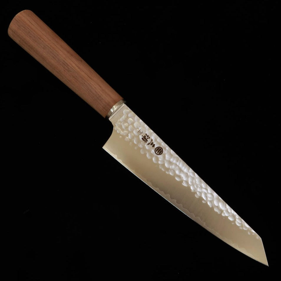 MIURA Faca petty kiritsuke VG10 tsuchime cabo de nogueira (150 mm)