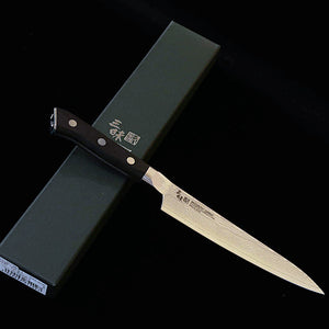 【Novo clássico】Zanmai MCUSTA ZANMAI Classic 3 Damasco Petty Preto (110/150 mm)