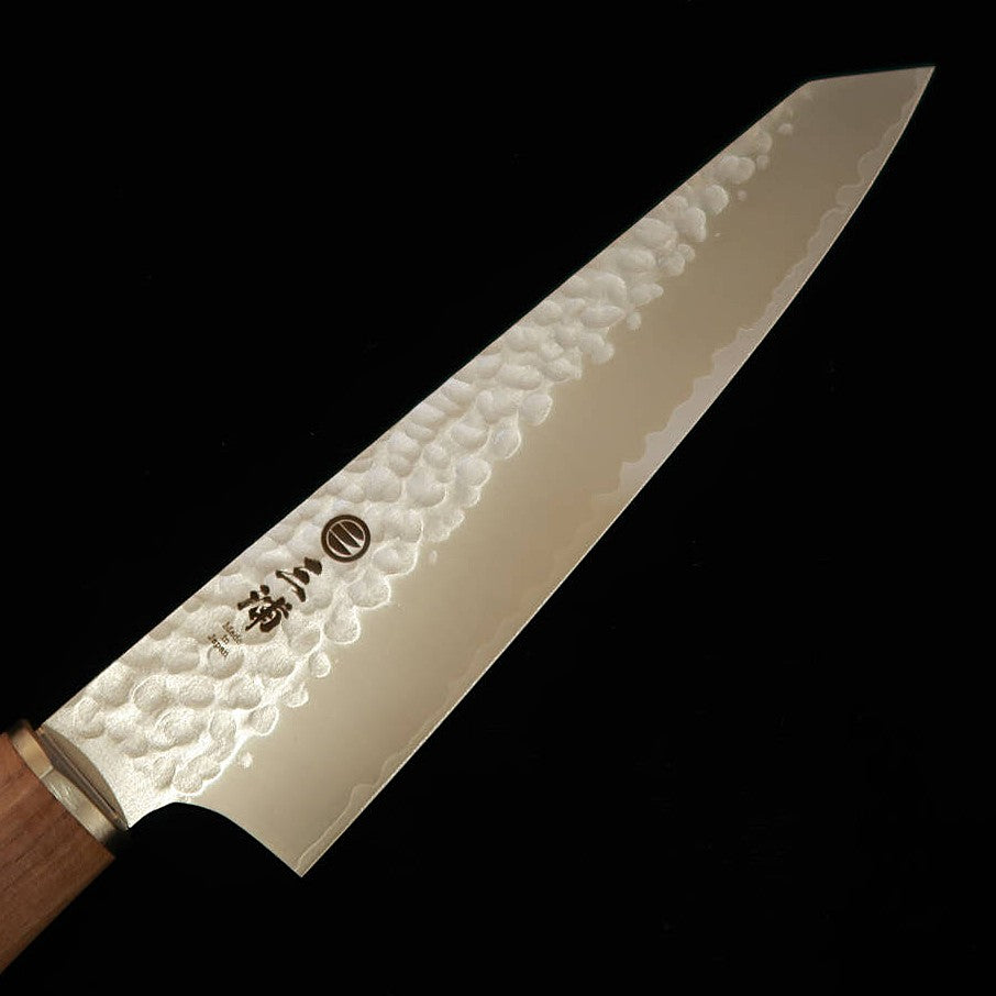 MIURA Faca petty kiritsuke VG10 tsuchime cabo de nogueira (150 mm)