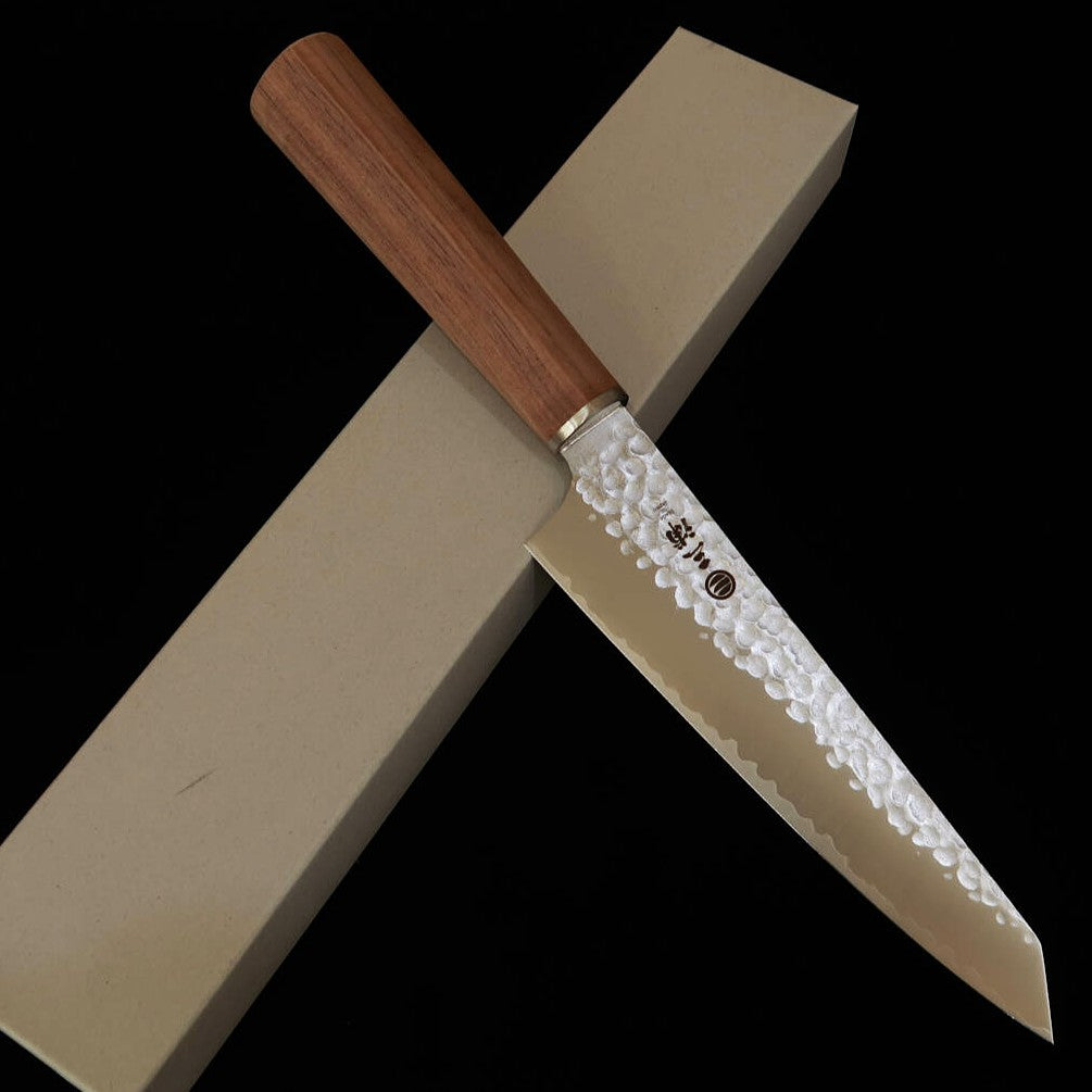 MIURA Kiritsuke Petty, VG10, Tsuchime, Walnut Handle (150mm)