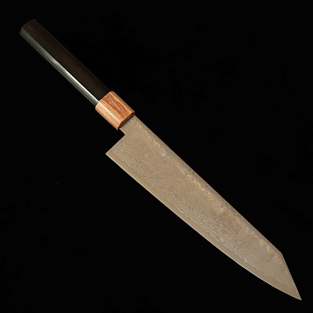 MIURA Kiritsuke Gyuto, ZDP189 Damascus Shot Finish, Octagonal Pakkawood Handle (210mm)