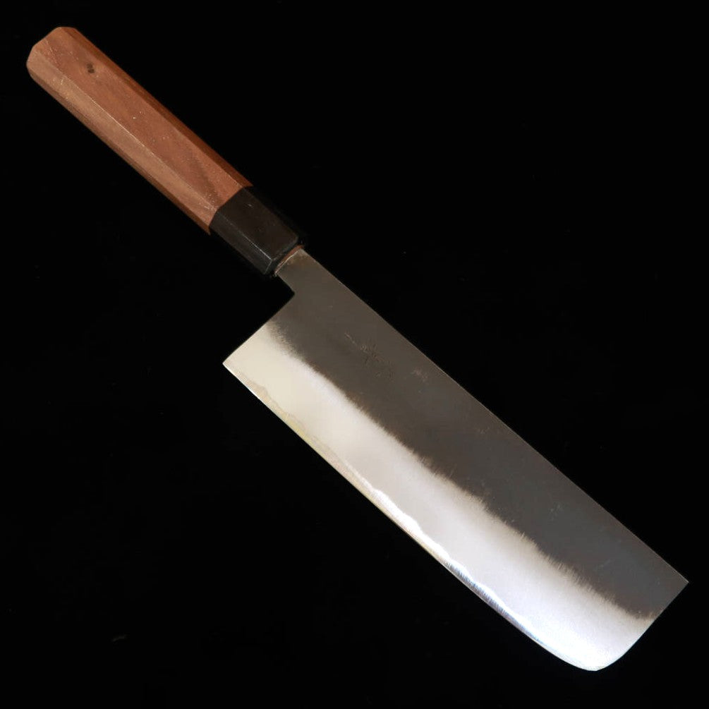 KAGEKIYO Nakiri, Shirogami no.2 Kurouchi, Walnut Handle (165mm)