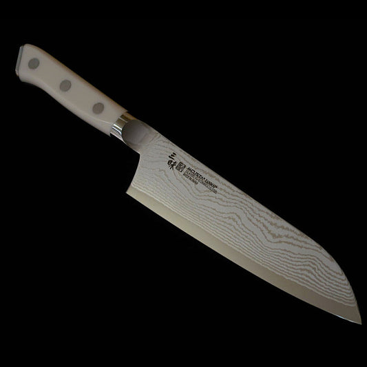 New Classic: ZANMAI MCUSTA Classic 3 Damascus Santoku, Corian (180mm)