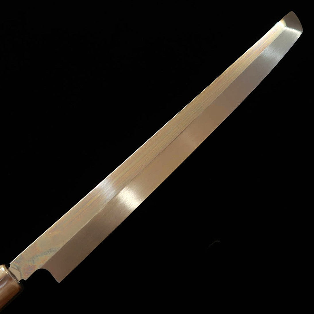 SUISIN Miwa Ikeda Aogami n°2 Takohiki pointe ronde trempe intégrale Manche octogonal ébène Fourreau magnolia (270 mm)