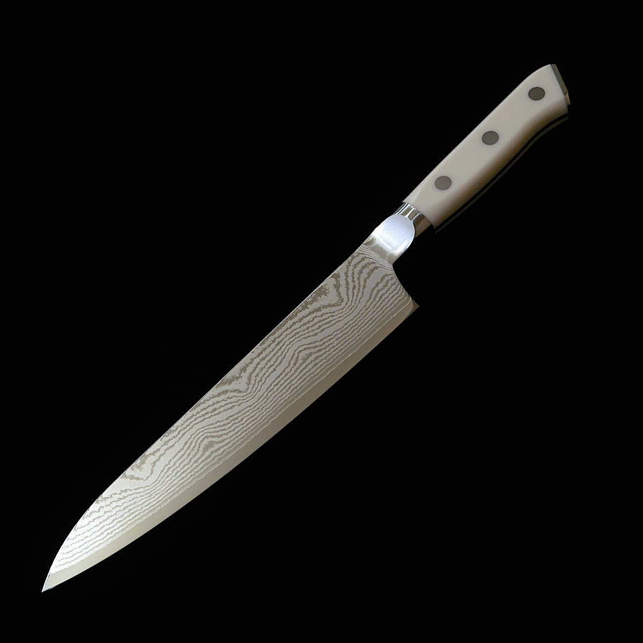 [Nouveau standard] Couteau de chef (Gyuto) ZANMAI Classic 3 Damas en Corian par MCUSTA (180/210/240 mm)