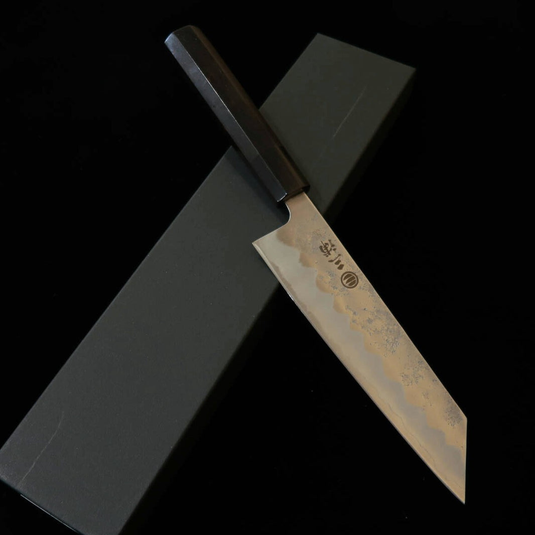 MIURA Bunka, Ginsan #3, Nashiji with Ebony Octagonal Handle (170mm)