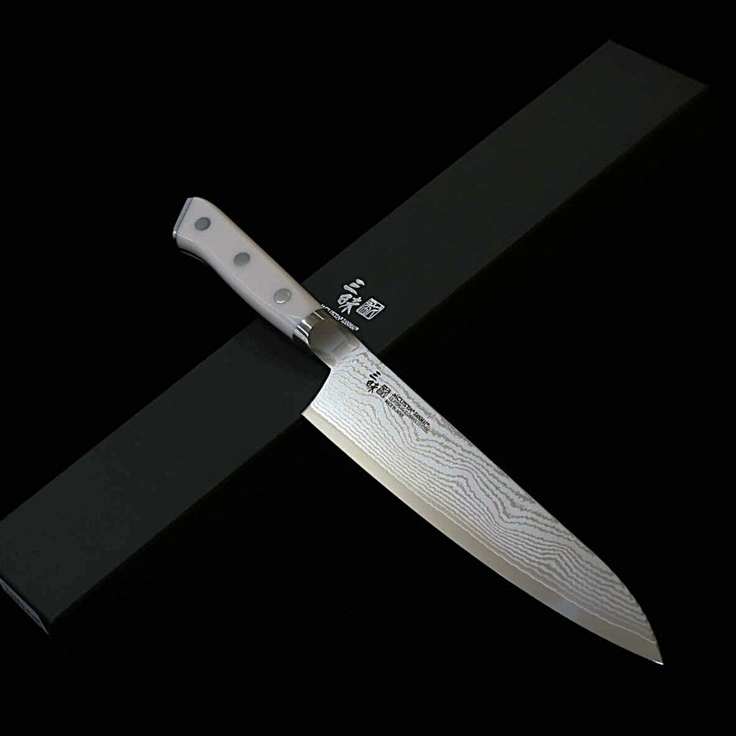 [Novo padrão] MCUSTA ZANMAI Zanmai Classic 3 Damasco Gyuto Corian (180/210/240 mm)