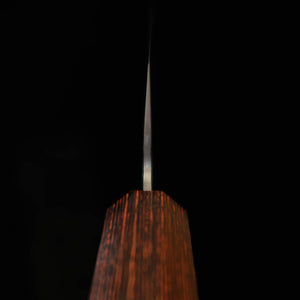 三浦MIURA 牛刀 AUS8 鎚目 マット 赤合板八角柄（210mm）