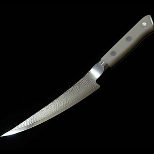 [New Standard] ZANMAI MCUSTA Boning Knife, Classic 3 Damascus Corian (165mm)
