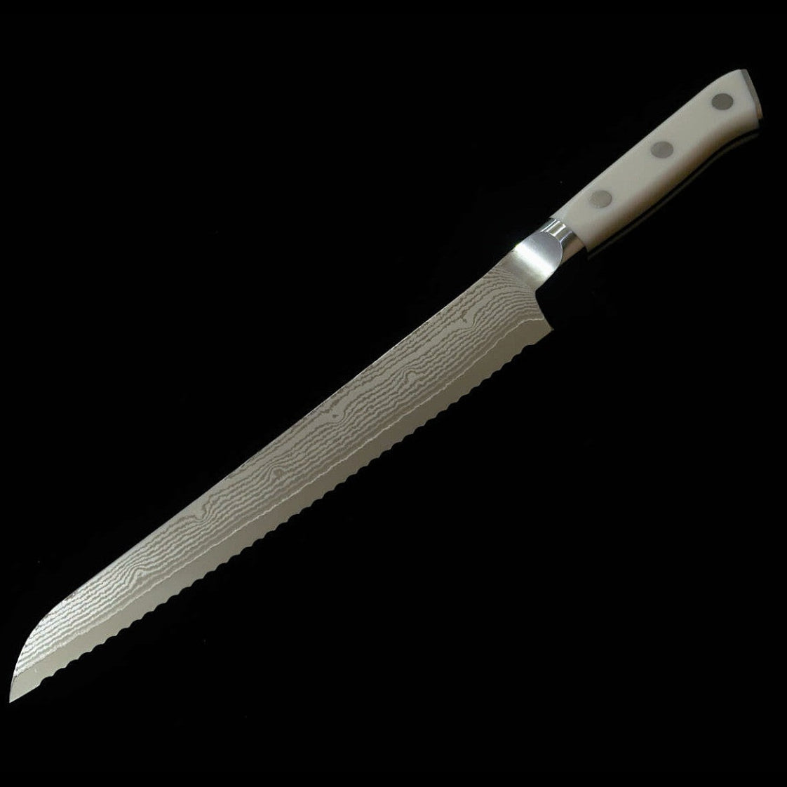 [Nouvel incontournable] Zanmai (Mcusta) Classic Pro Damascus – Couteau à pain – Corian (230 mm)