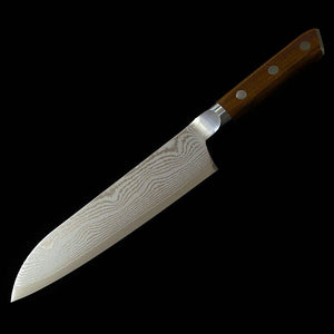 [Novo padrão] Zanmai MCUSTA ZANMAI Classic 3 Damasco Santoku Ironwood (180 mm)