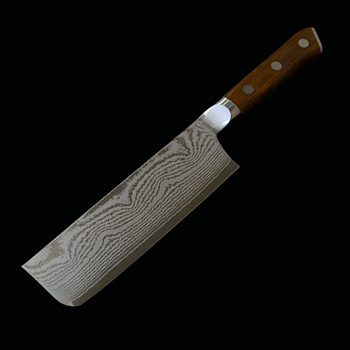 (New Classic) ZANMAI MCUSTA Classic 3 Damascus Nakiri with Ironwood Handle (165mm)