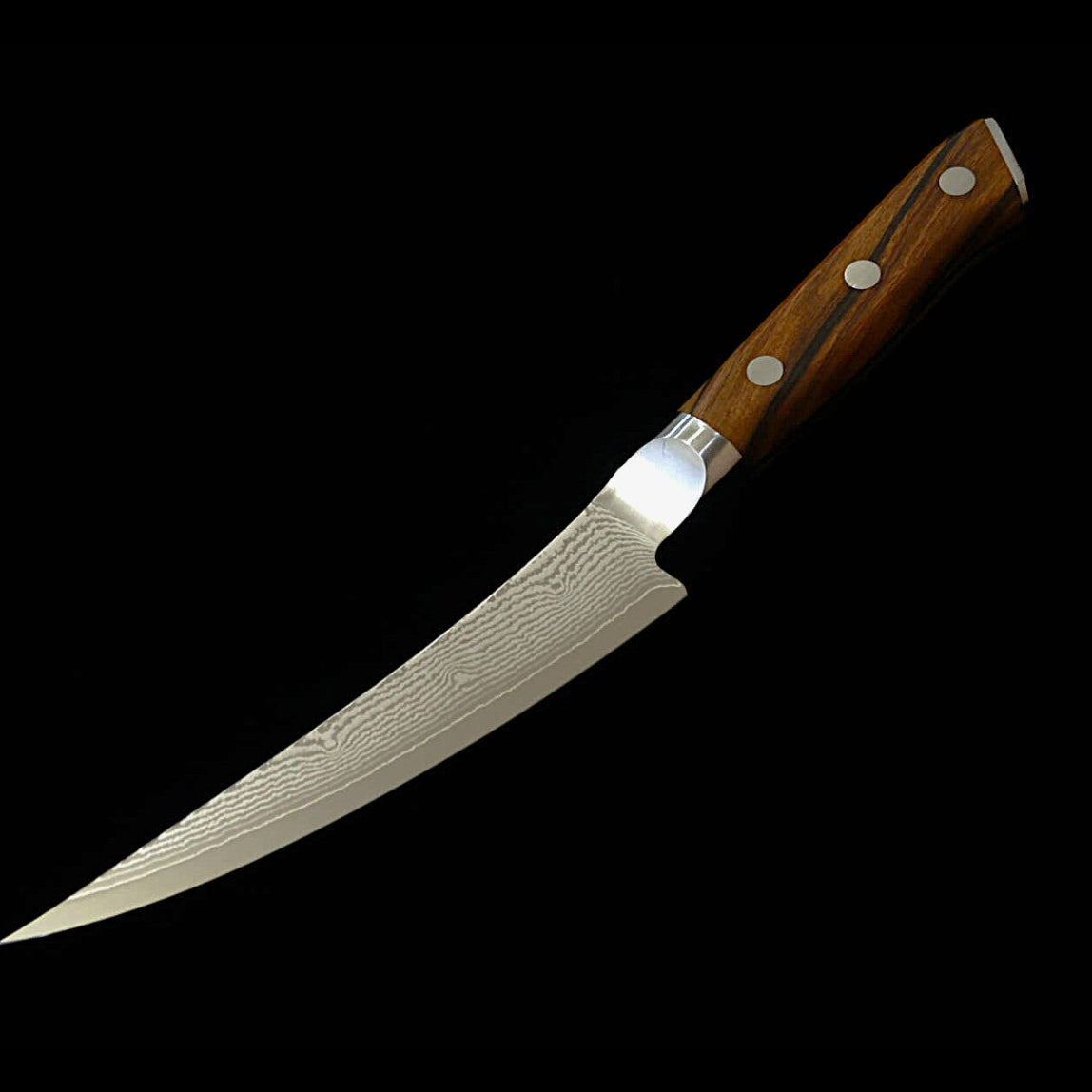 [Nouvel incontournable] Zanmai (Mcusta) Classic Pro Damascus – Couteau à désosser – Ironwood (165 mm)