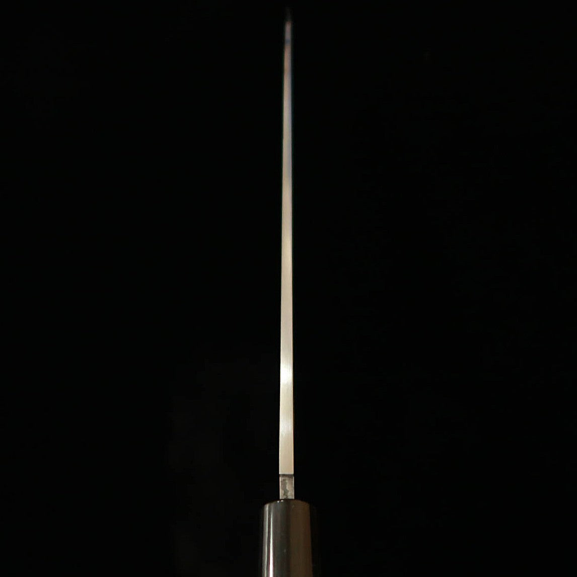 MASAMOTO SOHONTEN Yanagiba Kasumi, Acier Blanc n°2, manche en corne de buffle et en forme châtaigne (240-300 mm)