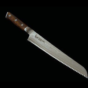 [Novo padrão] Zanmai MCUSTA ZANMAI Classic 3 Damasco faca de pão ironwood (230 mm)