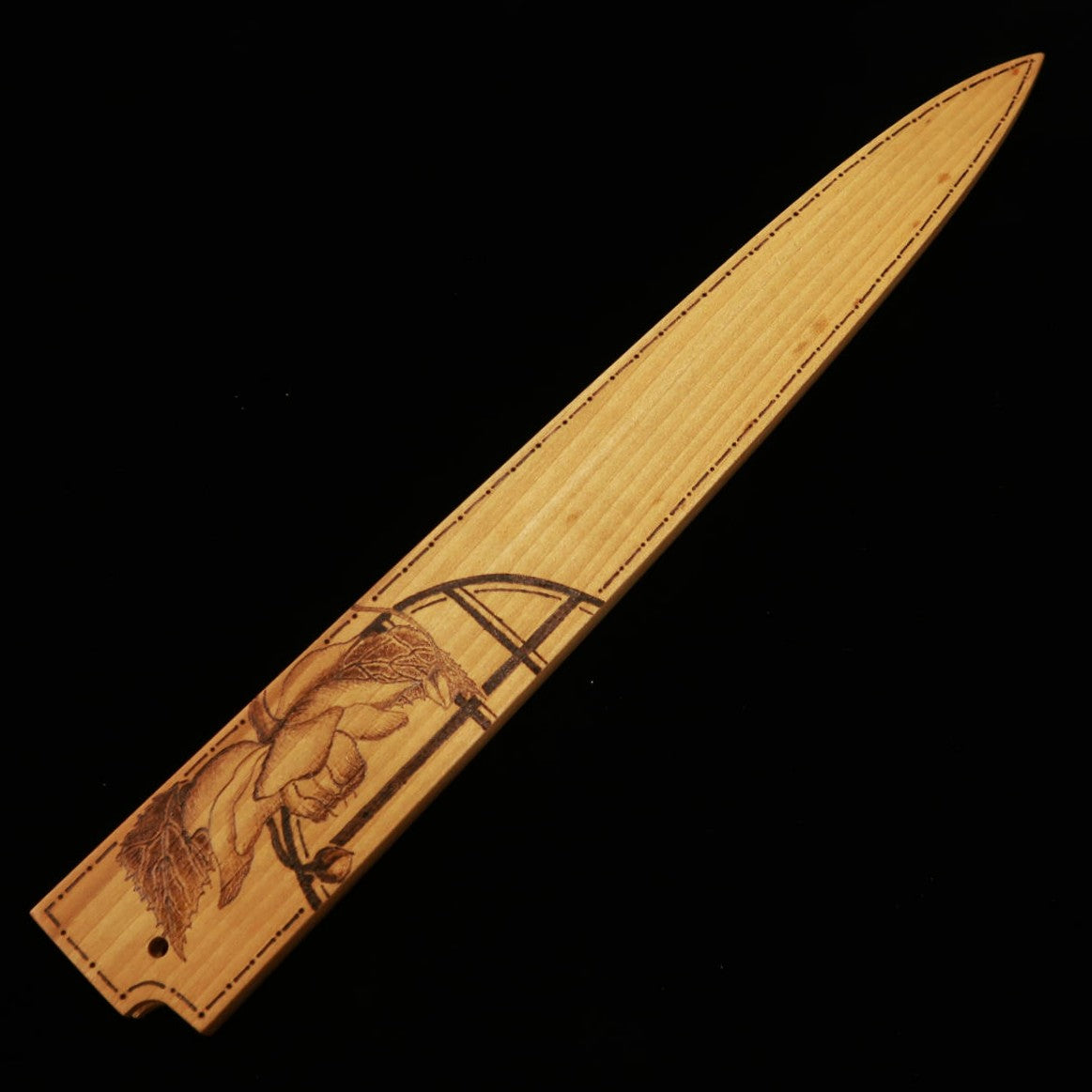 酔心 SUISIN 柳刃 白紙二号  朴鞘 -蓮華升麻- (300mm)