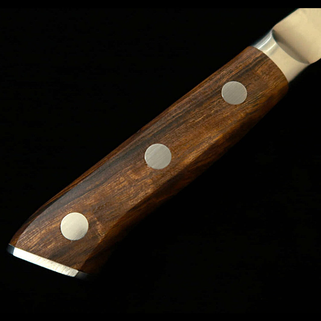 【Nuevo estándar】 Zanmai MCUSTA ZANMAI Classic 3 Damasco, cuchillo panero, mango de ironwood (230 mm)