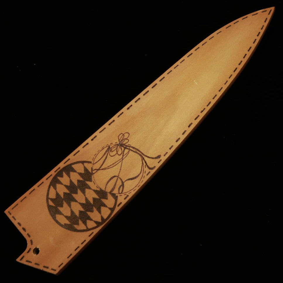 SUISIN gyuto acero japonés con saya de magnolia -Globos de agua- (180 mm)