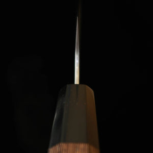 NIGARA forge Futakara santoku SG2, damas poli martelé, manche octogonal en wengé (180 mm)