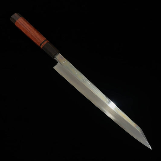 三浦佩MIURA Obidama 勘所切付柳刃 VG10 鏡面仕上げ ブビンガハンドル （270ｍｍ）