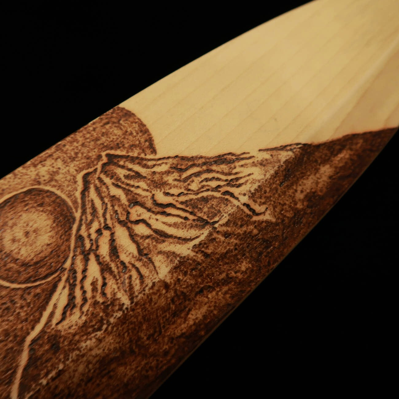 Deba SUISIN Ginsan, Magnolia Handle - Mount Fuji - (165mm)