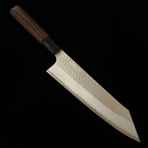 NIGARA Kiritsuke Gyuto, SG2, Polished Tsuchime with Wenge Octagonal Handle (210mm)