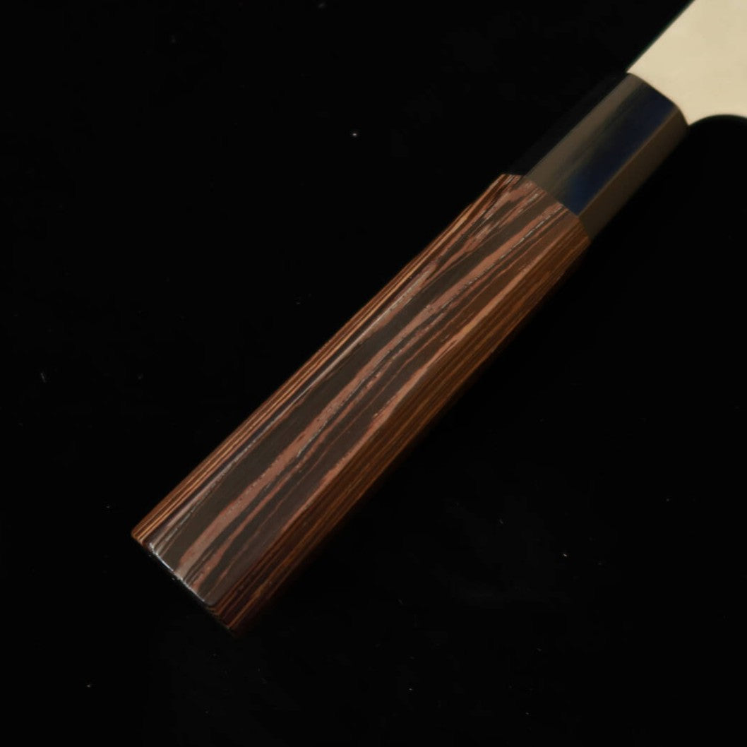 二唐刃物鍛造所 NIGARA SG2 磨き槌目 切付牛刀 ウェンジ八角柄 (210mm)