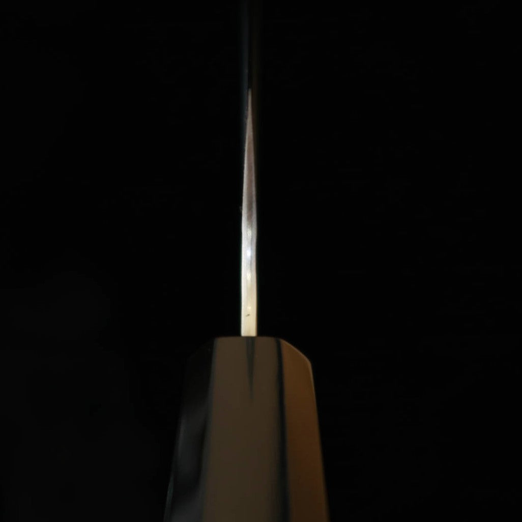 二唐刃物鍛造所 NIGARA SG2 磨き槌目 切付牛刀 ウェンジ八角柄 (210mm)