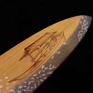 SUISIN Deba Acier Yasugi Fourreau en magnolia -Bateau de printemps- (210 mm)