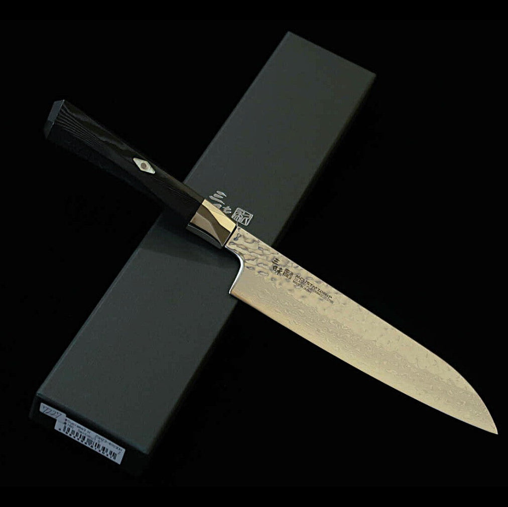 【新定番】三昧MCUSTA ZANMAI シュプリーム3 鎚目 三徳 黒（180mm）