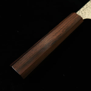 HATSUKOKORO Taka Santoku VG10, martelé, damas, manche monobloc en ébène (170 mm)