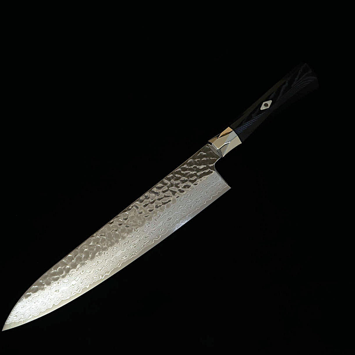 [New Classic] ZANMAI MCUSTA Supreme 3 Hammered Gyuto, Black (180-240mm)