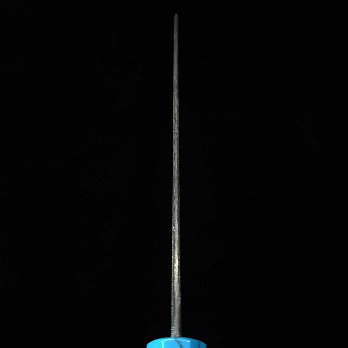 Gyuto MIURA Itadaki Shirogami No. 2 Kurouchi Turquoise handle (210mm)