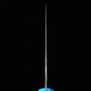 Gyuto MIURA Itadaki Shirogami No. 2 Kurouchi Turquoise handle (210mm)