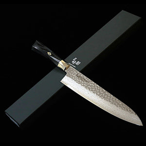 [Nouvelle référence] MCUSTA ZANMAI Supreme III martelé Gyuto noir (180–240 mm)