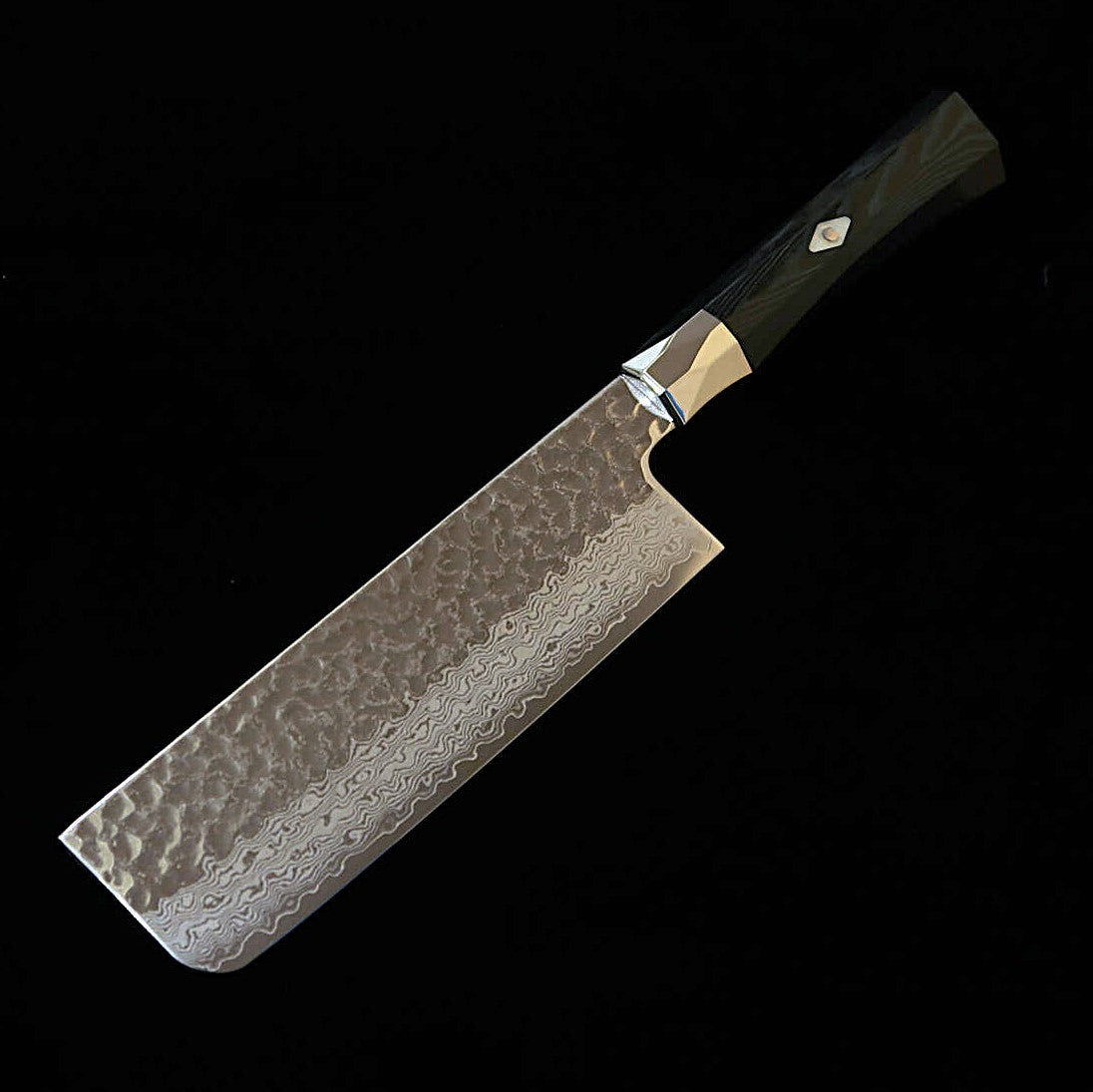 [New Standard] ZANMAI MCUSTA Supreme 3 Hammered Vegetable Knife, Black (165mm)