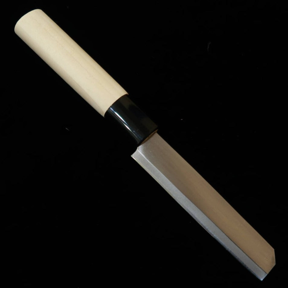 Couteau Unagisaki Nagoya-gata Hoei, Acier Shirogami, Finition Migaki, Manche en Magnolia (105 mm)
